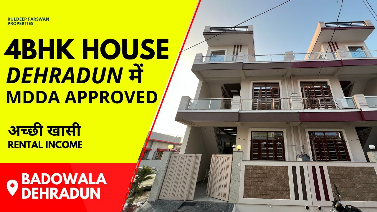 4 Bedroom, Independent House MDDA Approved for Sale in Dehradun, Gated Colony
