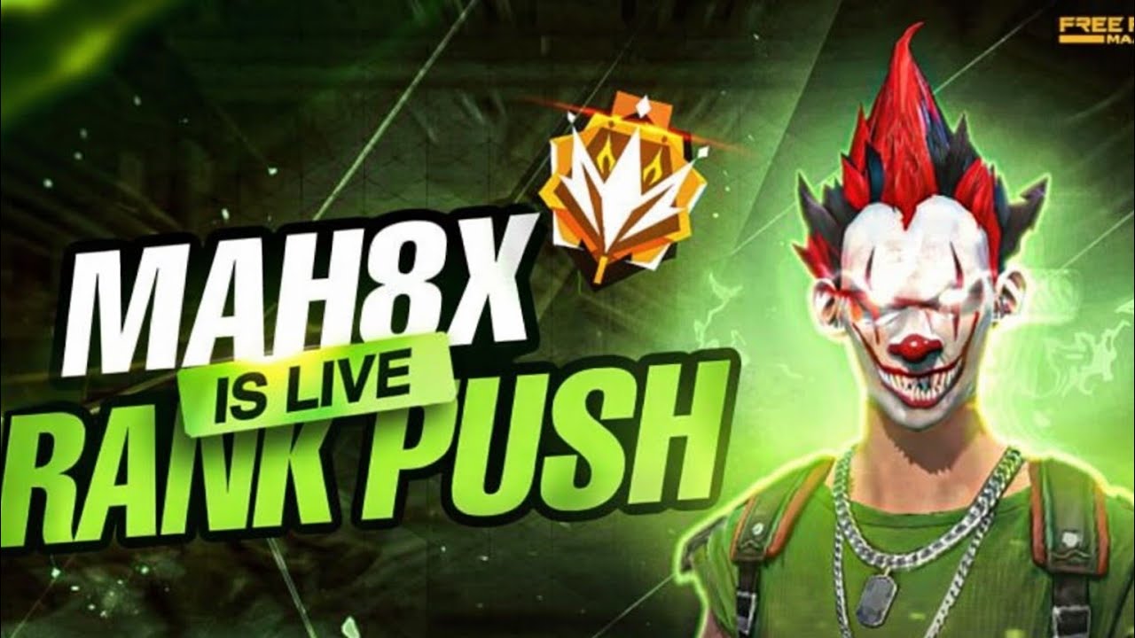 MAH8X GAMING IS LIVE  RANK PUSH TODAY TARGET MASTER BATTLE ROYAL 🔥