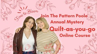 Make a quilt-as-you-go quilt from start to finish with Pattern Poole: Our Annual Online Quilt Course