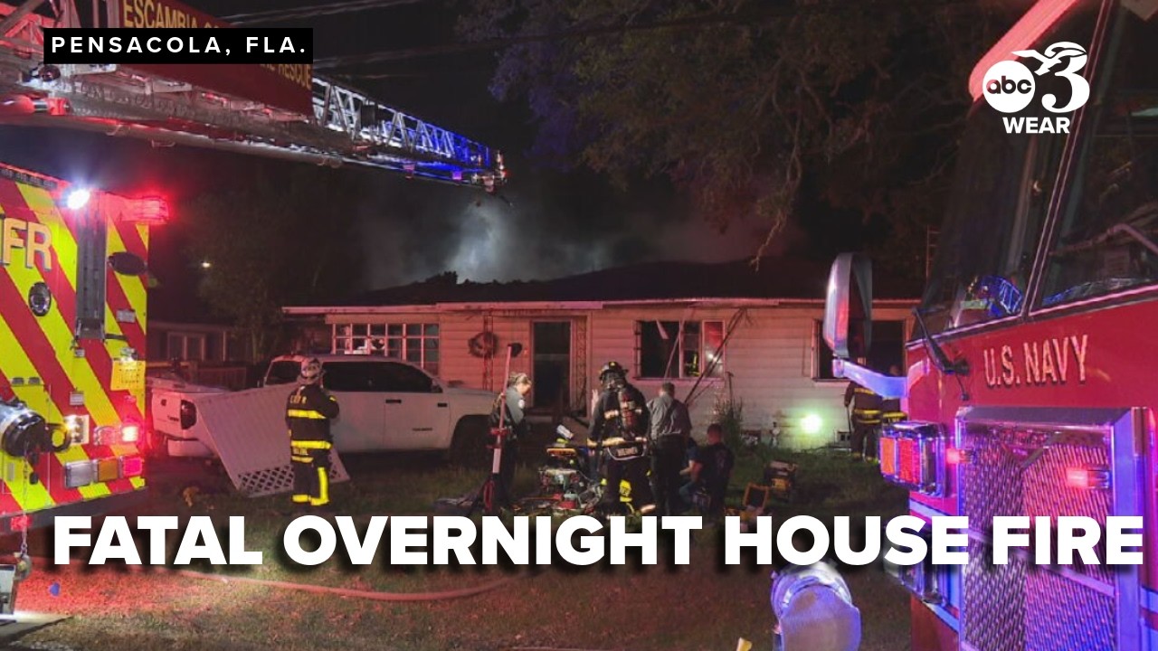 1 dead after overnight house fire in Pensacola area - YouTube