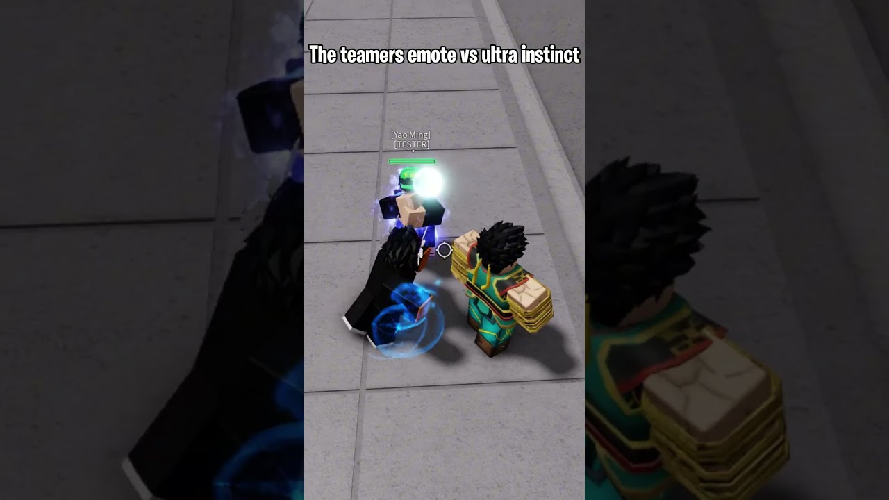 The Teamer Emote Vs Ultra Instinct Thestrongestbattlegrounds