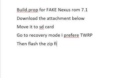 build.prop for fake nexus rom 7.1 download
