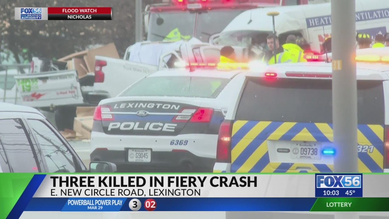 3 killed in fiery Lexington crash temporarily shuts down portion of New ...