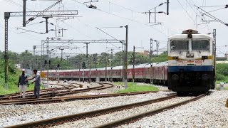 Route Diverted Amritsar-Kochuveli Express with Sabarmati WDP4D Departs Bangarpet