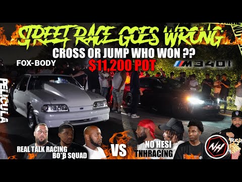 STREET RACE GETS OUTTA CONTROL 😳 BUILT M340 NO HESI VS SB CHEVY ON NITROUS $11.2K GONE BAD WHO WON?