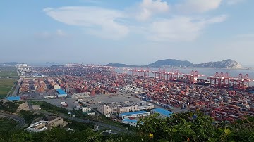 Biggest port in the world - Yangshan (south of Shanghai)