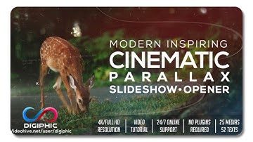 Modern Inspiring Cinematic Parallax Slideshow Opener 19316873 | After Effects Template