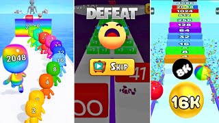 2048 | Man Runner & Blob Clash vs Number Ball 3D Merge Game vs Merge Number Run Master screenshot 1