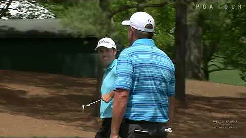 Rod Perry drains a 70-foot birdie at Wells Fargo