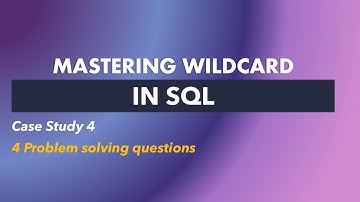 Mastering Wildcard in SQL