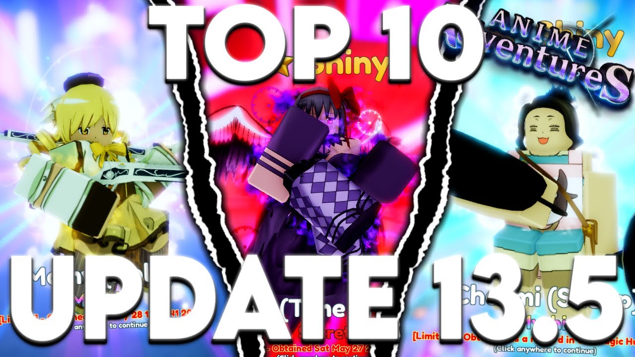 Top 10 Must Have Units In Anime Adventures Update 13.5! Roblox 