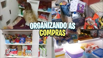 ORGANIZANDO A COMPRA DO MÊS NO ARMÁRIO E GELADEIRA | PART 2