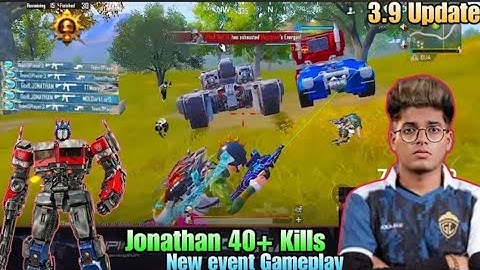 Jonathan 40+ kills New event gameplay 🥵| Jonathan 3.9 update gameplay on live stream 🔥| #jonathan