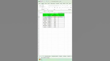 How to calculate salary after increment in Excel #excelformula #spreadsheetmagic #tipsntricks