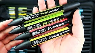 vrije tijd paspoort Samenhangend Better Than Copics? PROMARKERS & BRUSHMARKERS by Winsor & Newton - YouTube