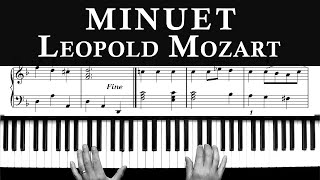 Leopold Mozart Minuet in D minor -- Piano Piece