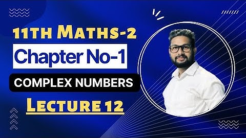 11th Maths-2 | Chapter No 1 | Exercise 1.3| Complex Numbers | Lecture 12 | JR Tutorials |