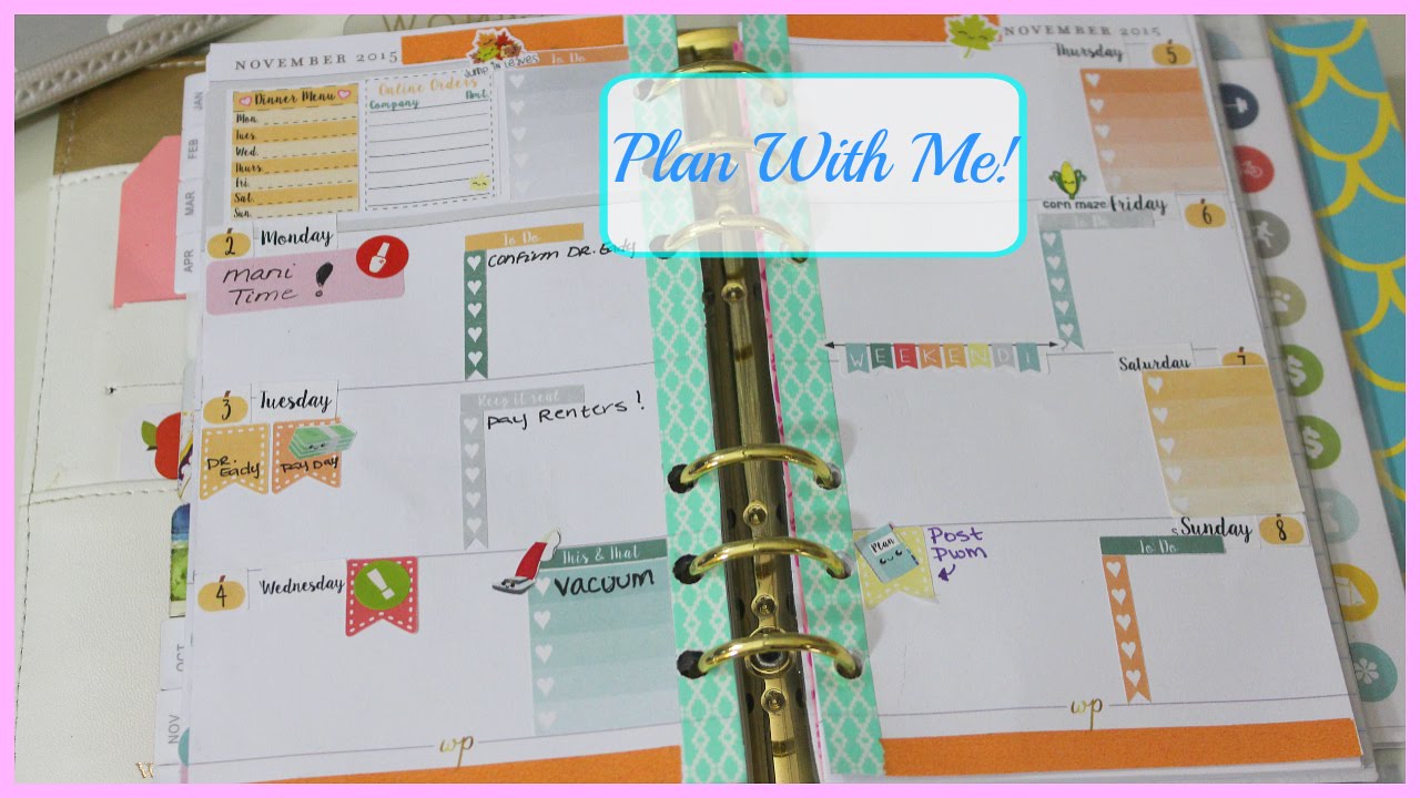 Plan With Me In My Personal Planner | Color Crush Planner | Sweet Kawaii Design