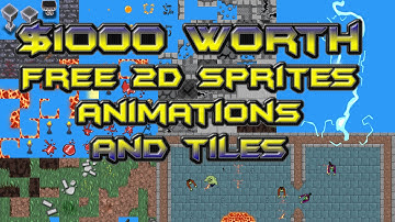 Free 2D Sprites, Tiles, Animations $1000 Worth! Top Down Shooter Free Asset Friday Royalty Free
