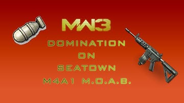 MW3 -First MOAB in Domination on Seatown - 40 Killstreak (62-2)