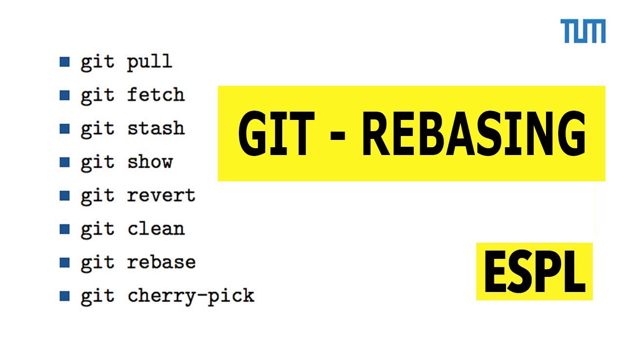 TUM ESPL - Git Tutorial 6 - Rebasing - YouTube