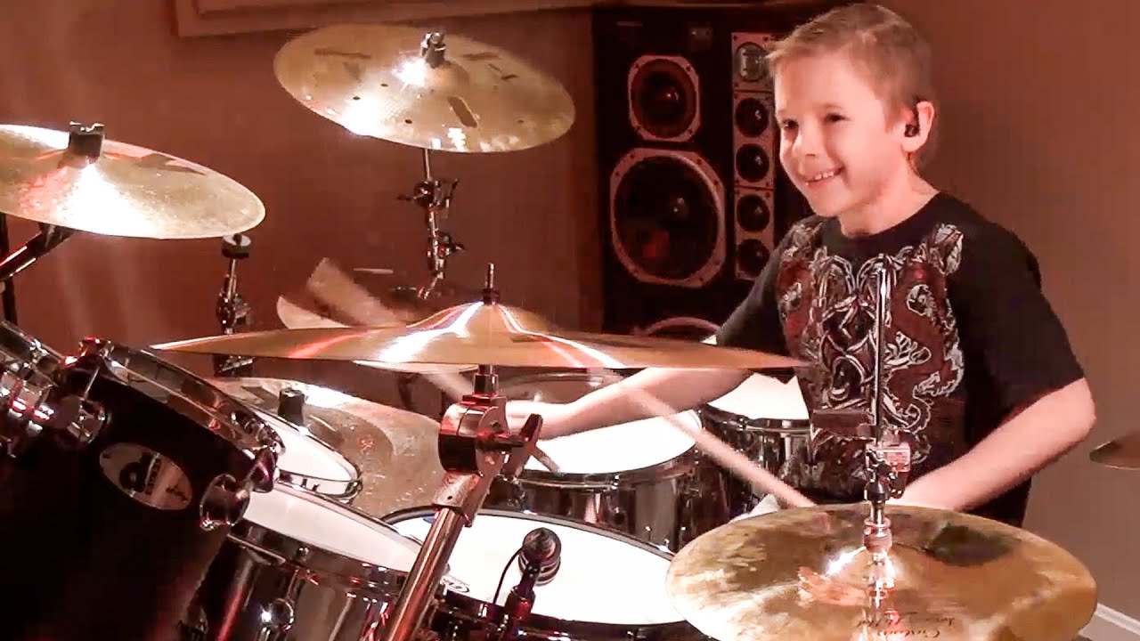 Devil Went Down to Georgia (8 year old Drummer)
