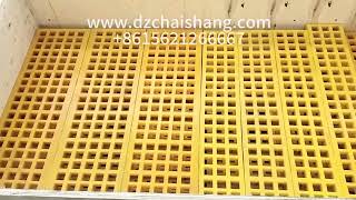Durable rubber screen mesh designed for vibrating screen machines