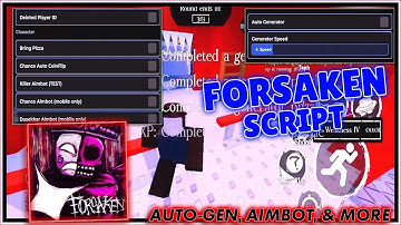 Forsaken Script Roblox NO KEY - (Auto Generators, Infinite Stamina, ESP, Aimbot)