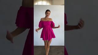 Adi Mini Dress In Hot Pink