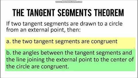 07 - Tangent Segments Theorem