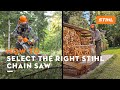 How to select the right stihl chain saw  stihl tips