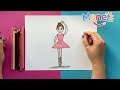 Como dibujar una BAILARINA // Paso a paso!!!