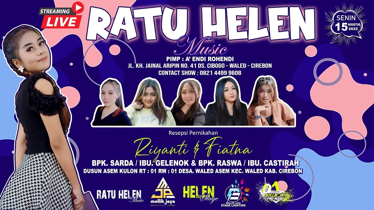 🔴 LIVE MALAM ( RATU HELEN MUSIC ) DESA. WALED ASEM - WALED - CIREBON || SENIN. 15 AGUSTUS 2022