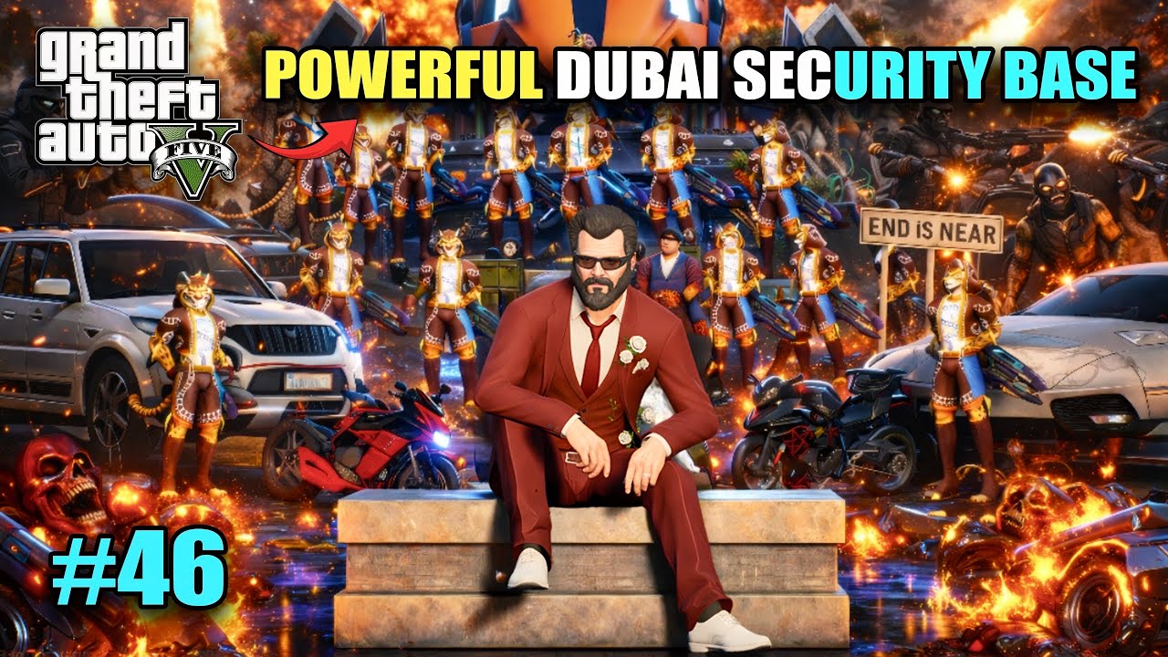 PRESIDENT AND DUBAI KING BIGGEST SECURITY BASE - GTA 5 GAMEPLAY