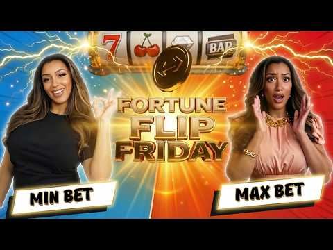 Bonuses at MIN Bet but Can We Hit on Max Bet?! Fortune Flip Friday