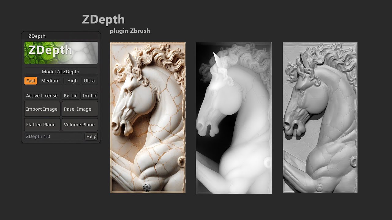 ZDepth plugin Zbrush Tutorial