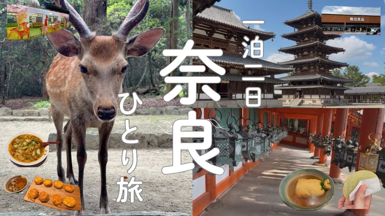 【女ひとり旅】奈良の世界一の無印良品に乳液を買いに行く【世界遺産| グルメ|30代会社員】