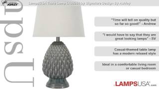 Ashley 1-Light 3-Way Table Lamp Teal L100264