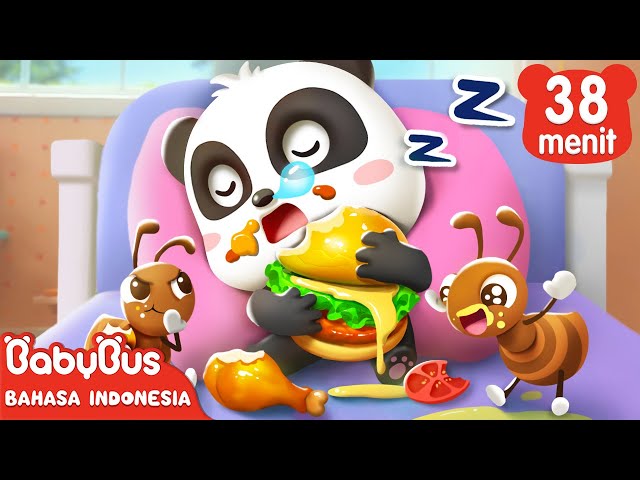 Jangan Makan Cemilan Di Kasur | Kartun Kebiasaan Baik | Animasi Anak | BabyBus Bahasa Indonesia class=