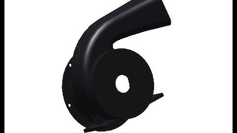 PTC - CREO Tutorial: Engine Blower Part Model - Impeller Housing Part Model