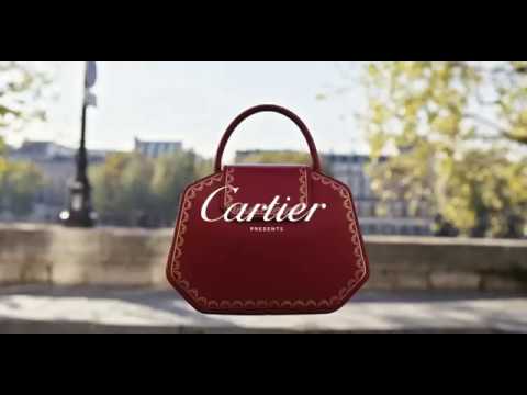 cartier red handbag