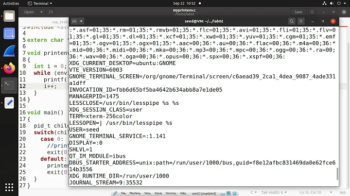 Lab02: SEED 2.0 Environment Variable and Set-UID Program Lab 1