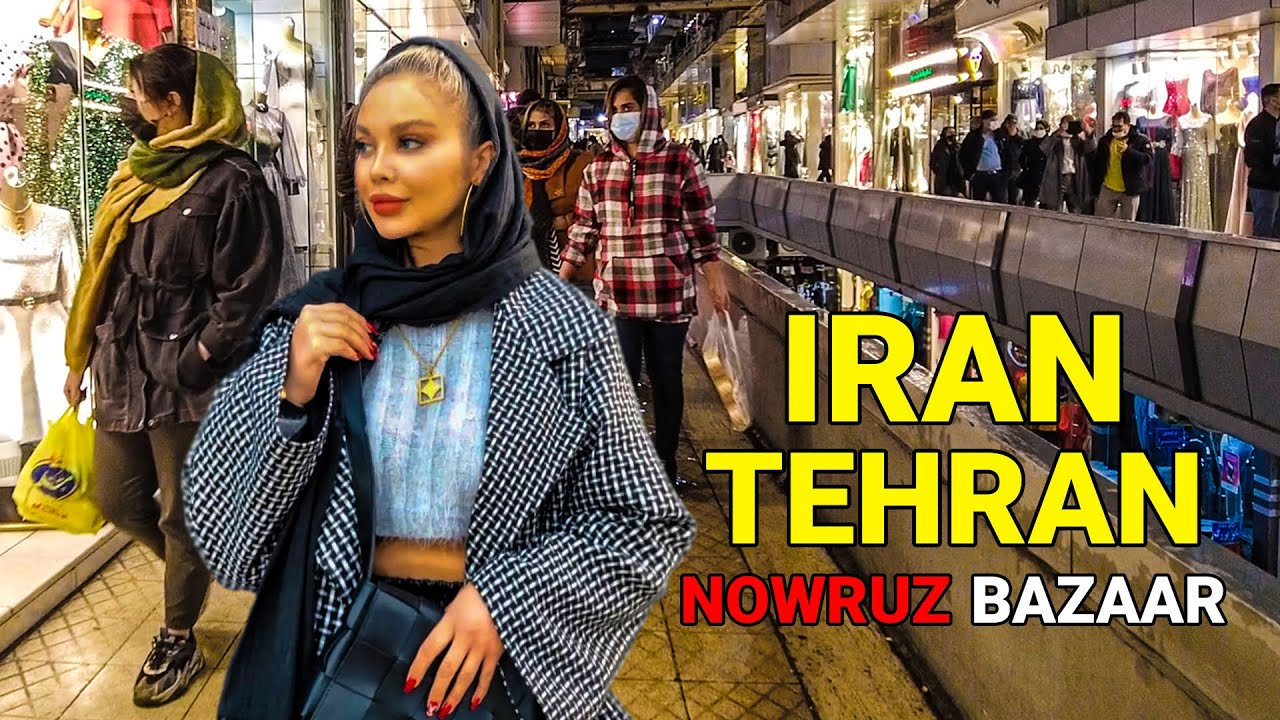 IRAN - Walking Street 1 week before Nowruz 1401 on Jomhouri Street Tehran 2022 تهران