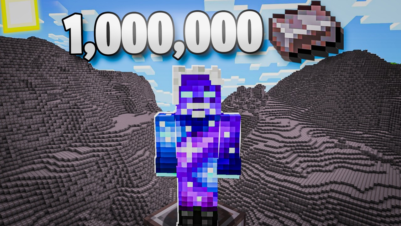 جمعت 1,000,000 حبة نذرايت في ماين كرافت!