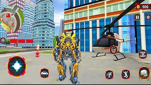 Bumblebee Mission Grand Robot Car Transform 3D Battle - Android Gameplay