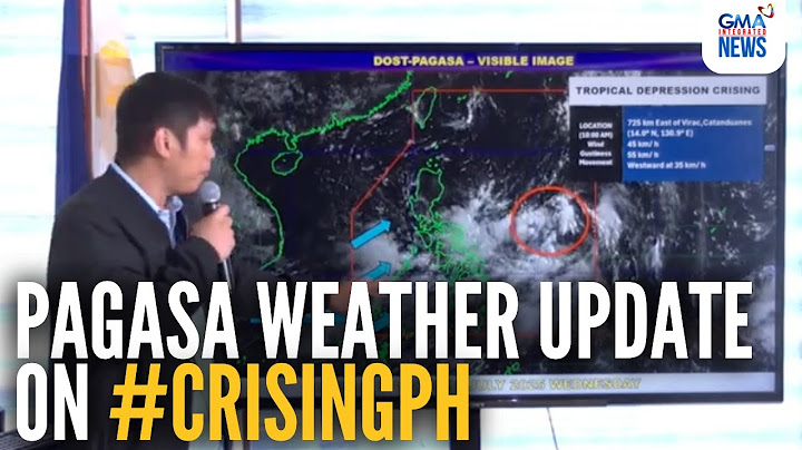 PAGASA weather update on #CrisingPH (11:30 AM - July 16, 2025) | GMA Integrated News