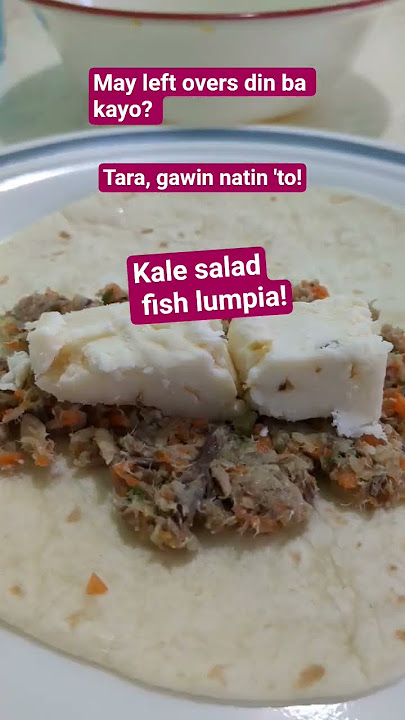 Super sarap flatbread lumpia from leftovers #food #ideas #fish #vegetables  #lumpia #shorts #viral