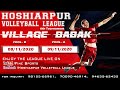 HVL || Hoshiarpur Volleyball League 6th Tournament Babak 09-11-2020 || Fine Sports