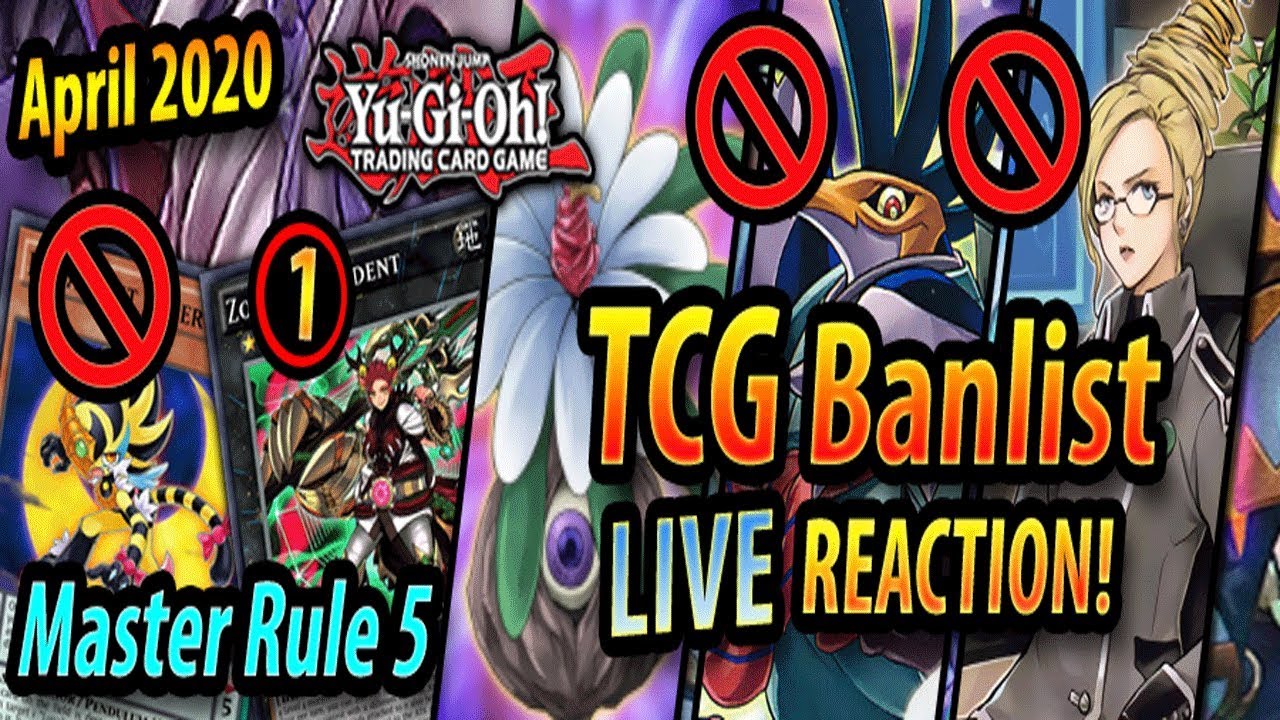 BYE DESTRUDO AND MASTER PLAN!! | TCG BANLIST APRIL 2020 MR5 [LIVE REACTION]