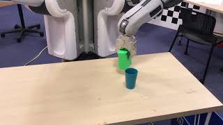 PR2 plans with a collision checker to first move obstacle away